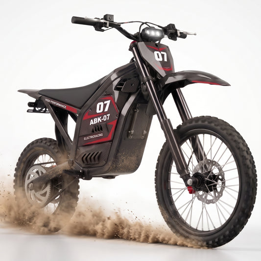 VSKO ABK07 5000W RED Sticker Electric Dirt Bike for Adults Teens Off-Road Ebike