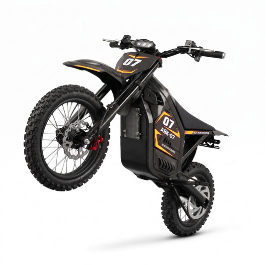 VSKO ABK07 5000W YELLOW Sticker Electric Dirt Bike for Adults Teens Off-Road Ebike