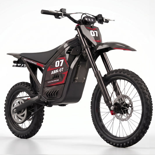 VSKO ABK07 5000W RED Sticker Electric Dirt Bike for Adults Teens Off-Road Ebike